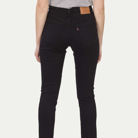 levi's 501 stretch skinny jeans black heart